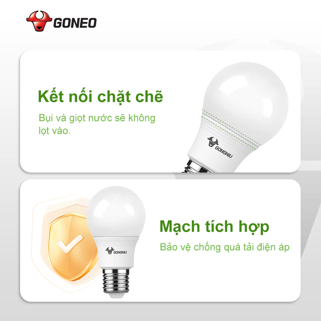 Bóng đèn LED Goneo MQ-A10911 – E27- Công suất 9W ( 6500K)