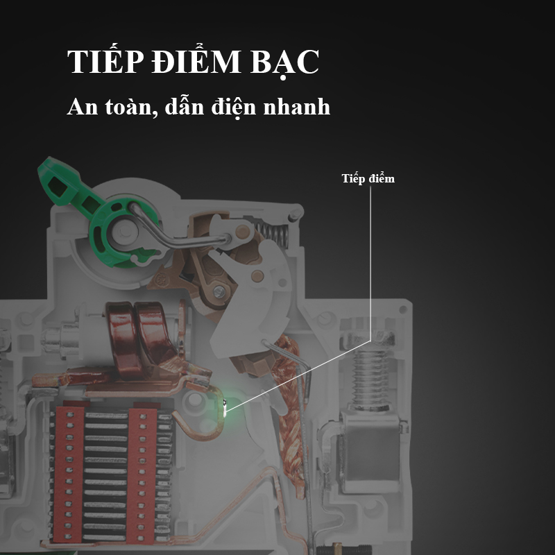 Bộ ngắt mạch điện – Aptomat 1 pha Goneo – An Toàn – Chính hãng