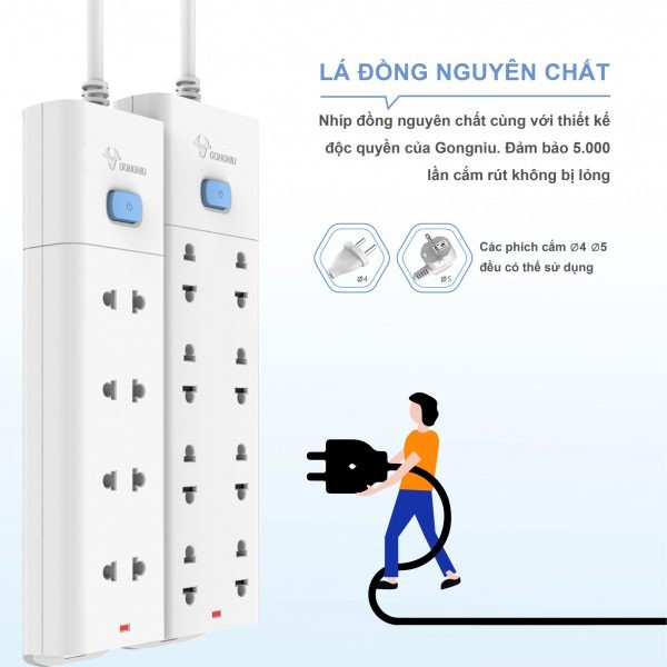 Mẹo sử dụng ổ điện, phích cắm an toàn, bền lâu 1