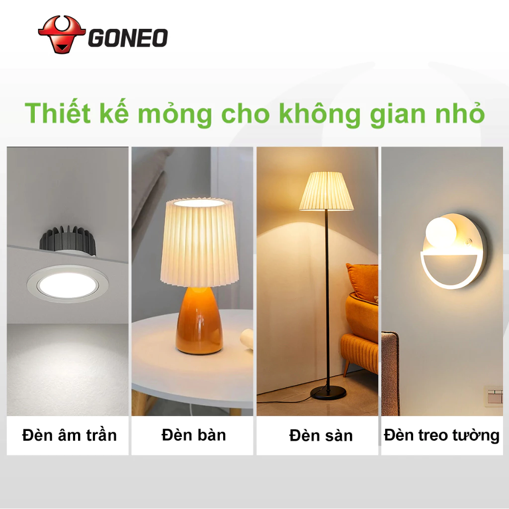 Bóng đèn LED Bulb Goneo 6W E27 – MQ-E006A- BS 6500K – Hiệu Suất Cao