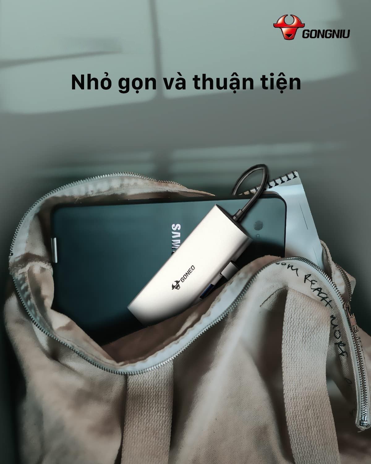 Cáp Chuyển Đổi GONEO USB-C 7 in 1 Hub with 4K HDMI Enternet – Cho Macbook, Surface Pro