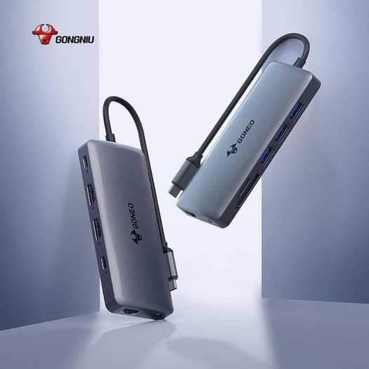 Cáp Chuyển Đổi GONEO USB-C 7 in 1 Hub with 4K HDMI Enternet – Cho Macbook, Surface Pro