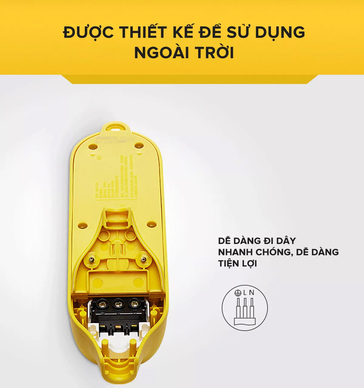 Ổ Cắm Điện Chống Va Đập GONEO C4D – Siêu Bền, Siêu An Toàn, Chuẩn Công Trình