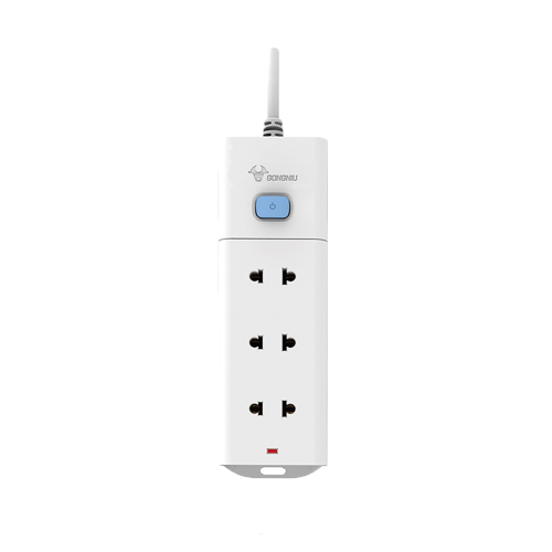 Ổ Cắm Điện Chống Cháy GONEO Đa Năng 3 Ổ 1 Công Tắc 2500W – V1030