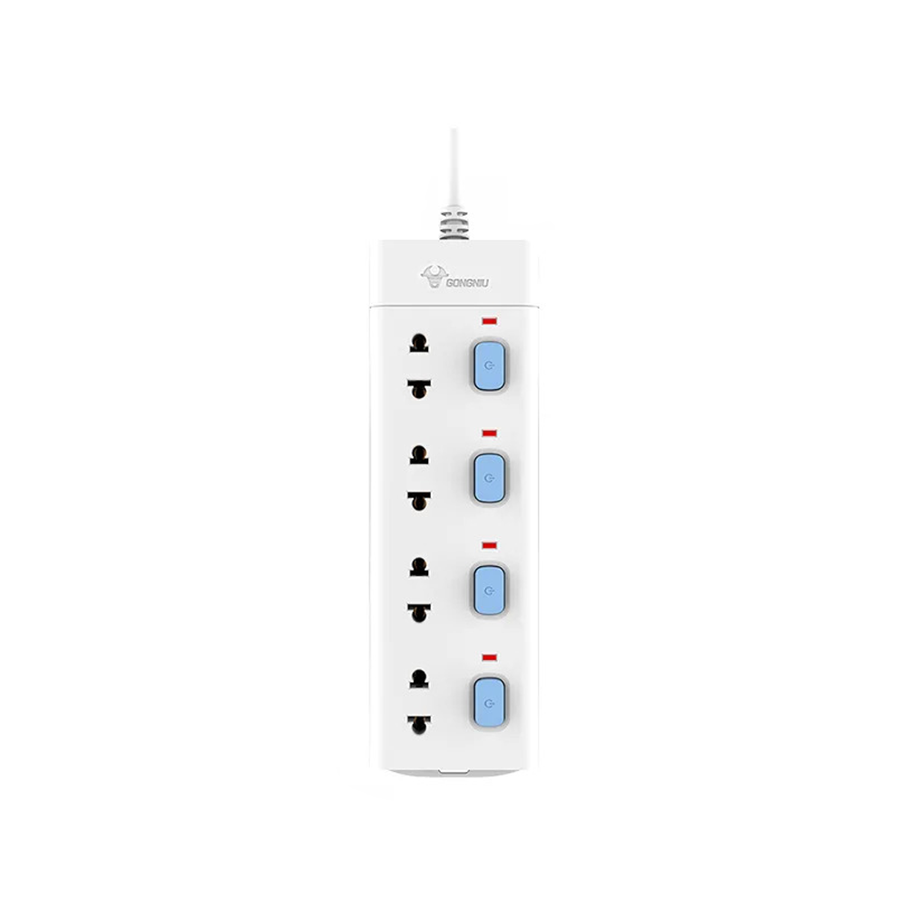 Ổ Cắm Điện Gongniu Đa Năng 4 Ổ 4 Công Tắc 2500W – V3040