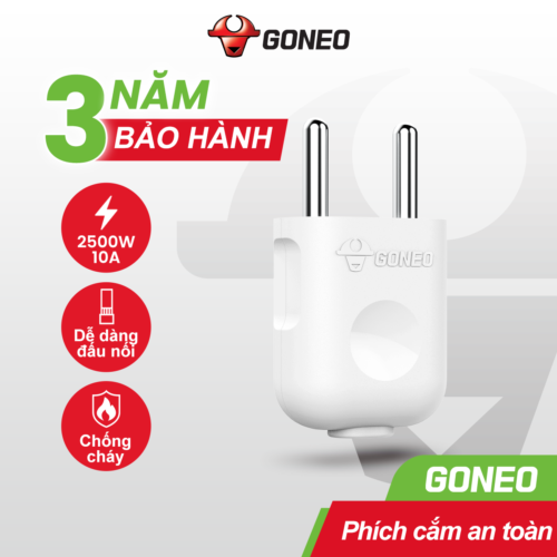 Chân Cắm Điện GONEO 10F2 – 2500W/16A – Đa năng – Chính hãng GONEO
