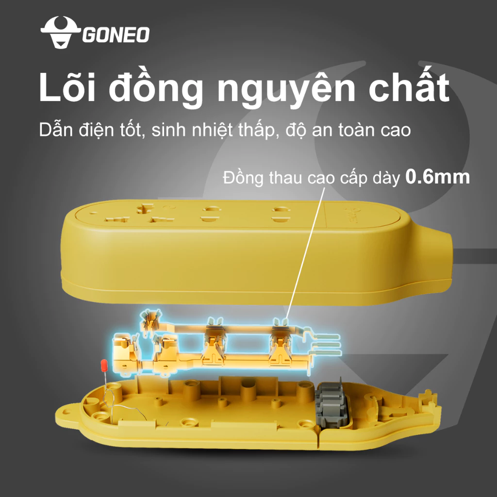 Ổ Cắm Điện Chống Va Đập GONEO C4D – Siêu Bền, Siêu An Toàn, Chuẩn Công Trình