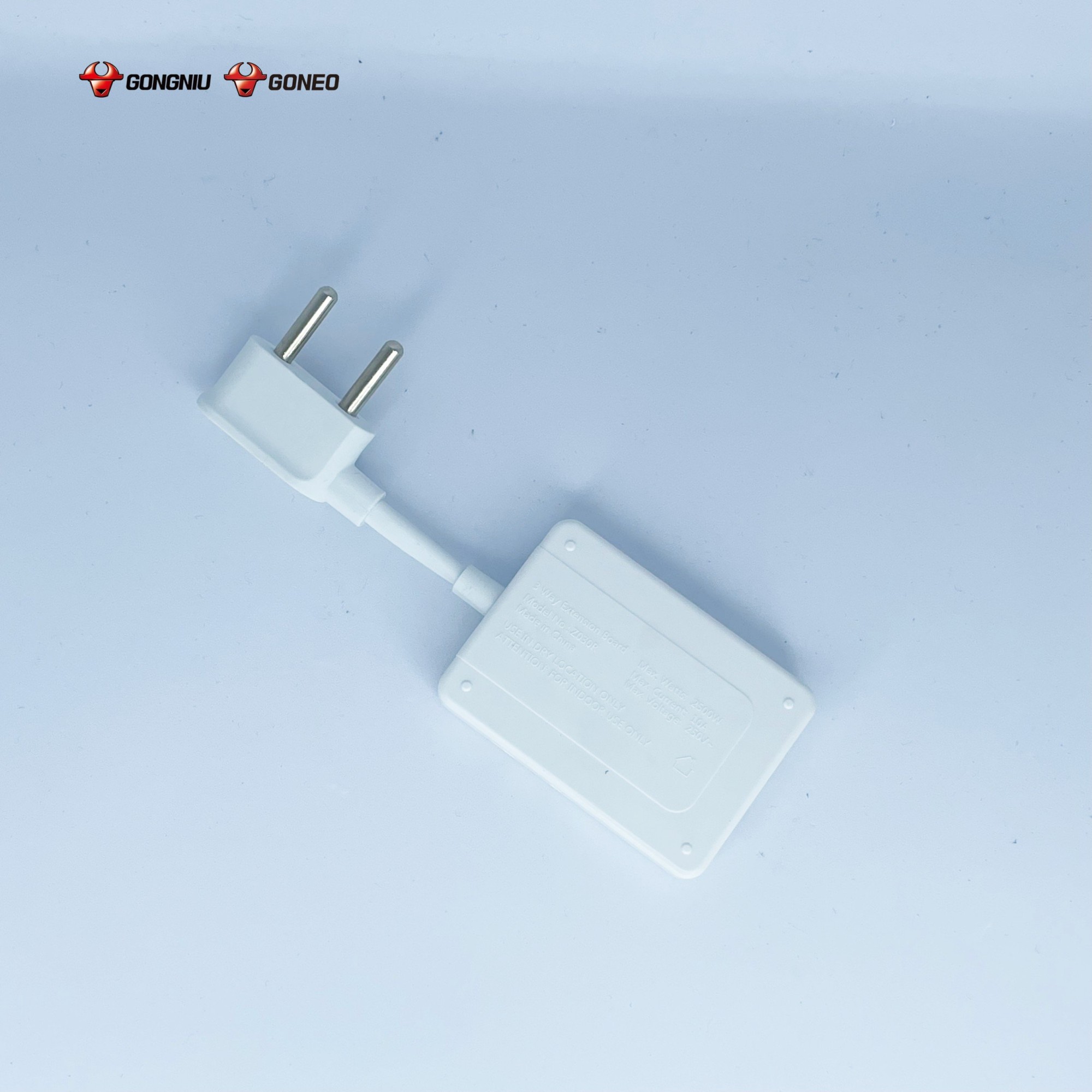 Ổ Chia Điện GONEO Z030R – Chia 3 Đa Năng Siêu Gọn 2500W- Tiện Lợi