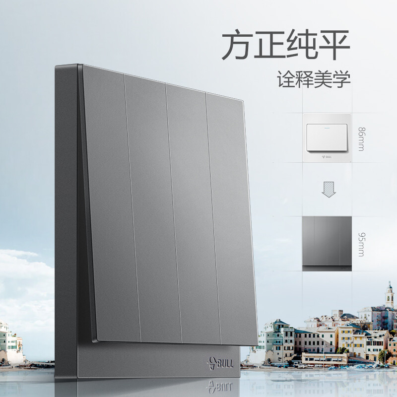Công tắc đơn cực 4 vị trí - G27K411 Goneo 4