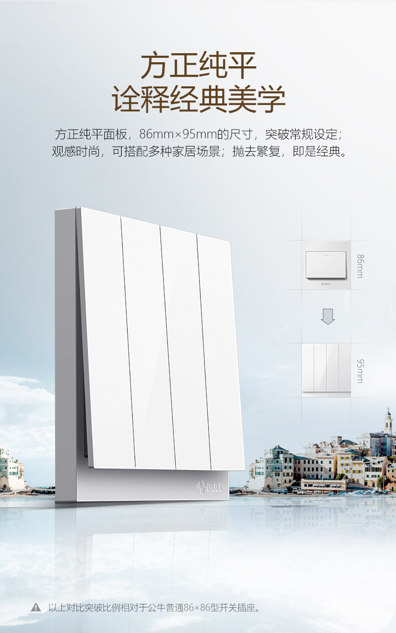 Công tắc điều khiển kép bốn vị trí G27K412 Goneo 3